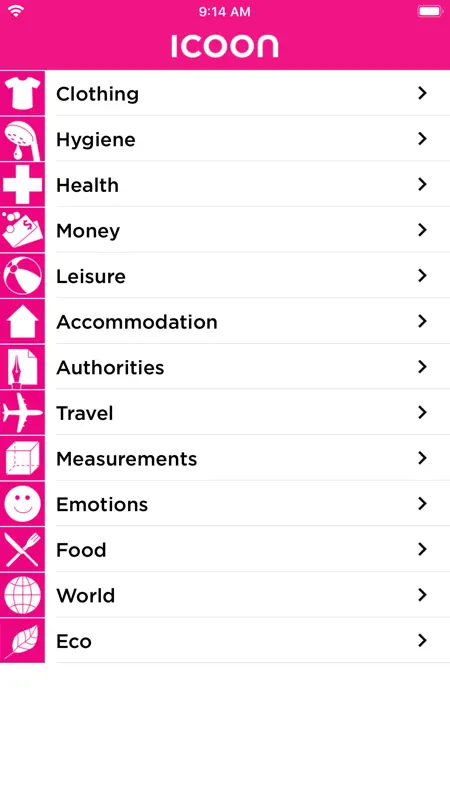 ICOON globales Bildwörterbuch screenshot 1 of 8