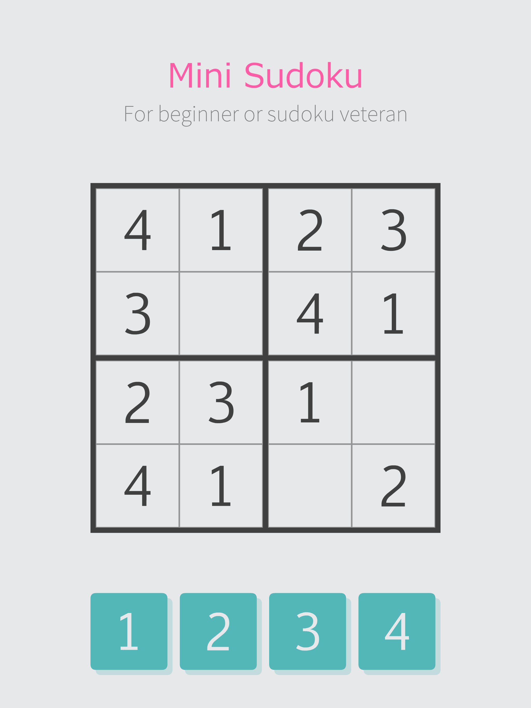 Mini Sudoku Number Place