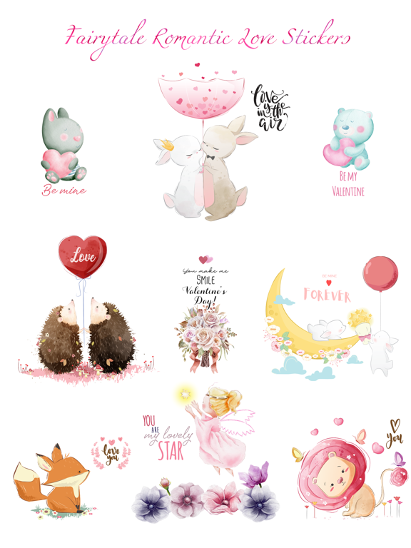 Screenshot #4 pour Fairytale Love Stickers