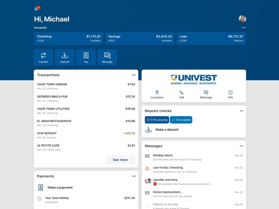 Univest iPad screenshot 3 - Finance app