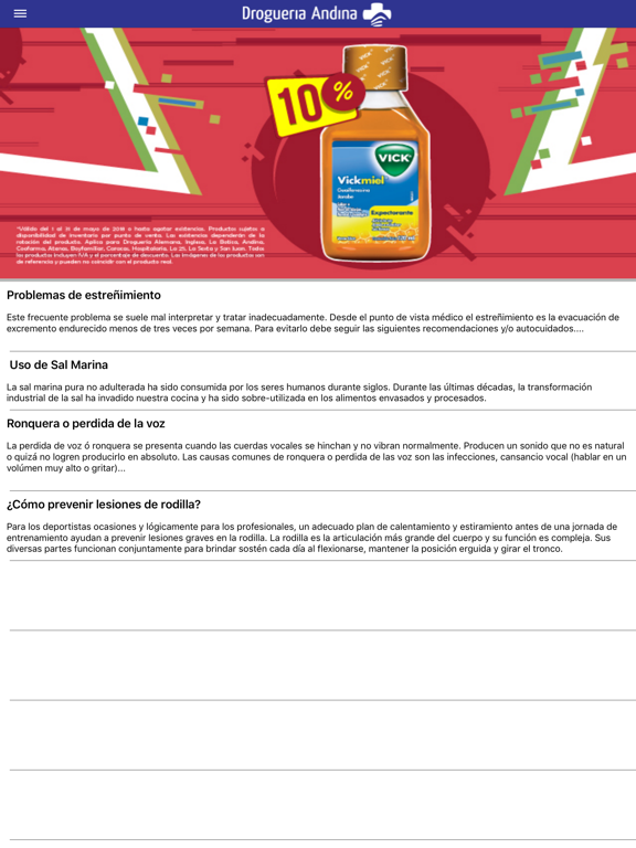 Screenshot #6 pour Droguería Andina