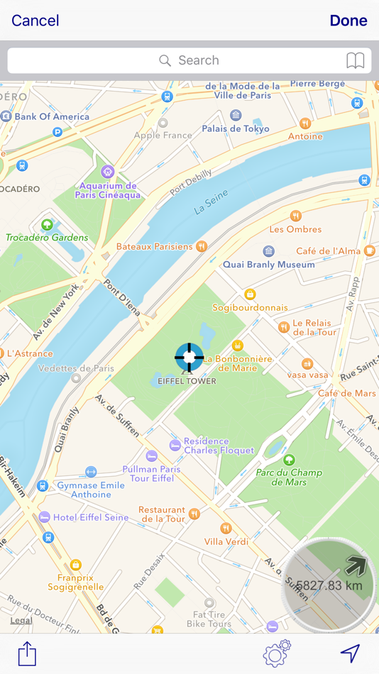#2. Direction Compass With Maps (iOS) بواسطة: Chaviro Software