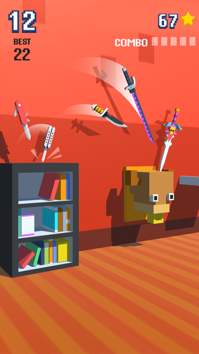 Screenshot #1 pour Knife Flip - Hit Geometry Cube