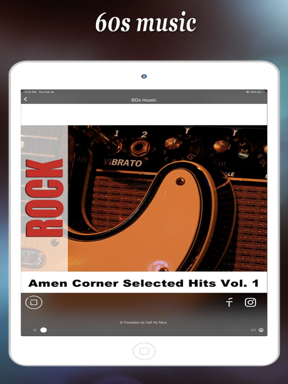 60s music iPad screenshot