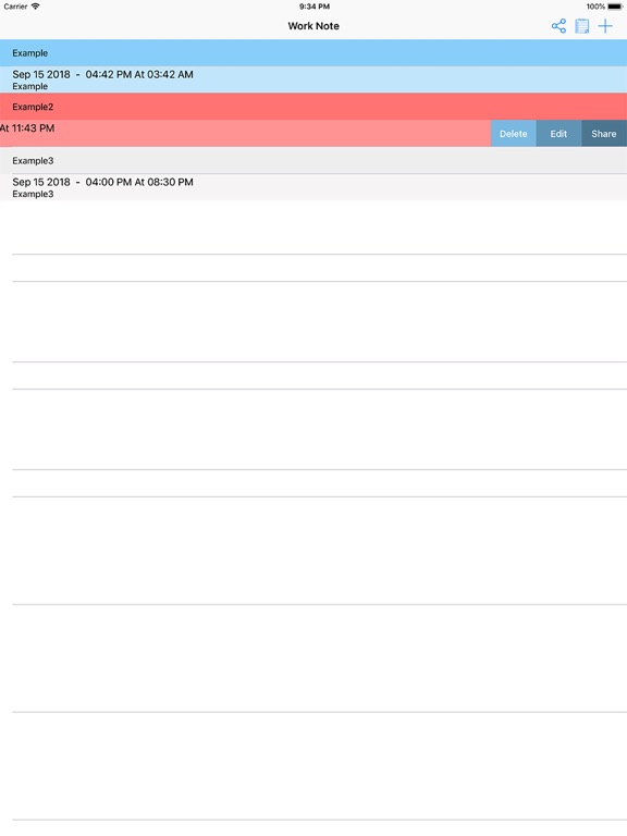 Screenshot #4 pour Work Note List