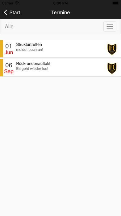 Internationaler FC Rostock Screenshot