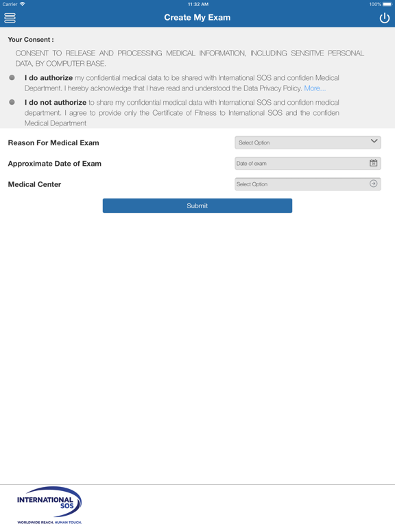 MedFit iPad screenshot