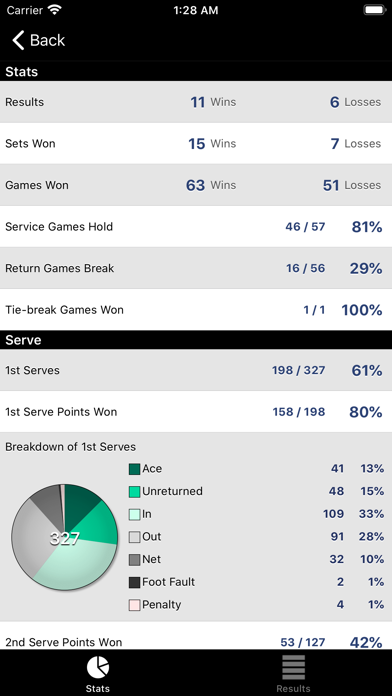 TennisRecord Screenshot