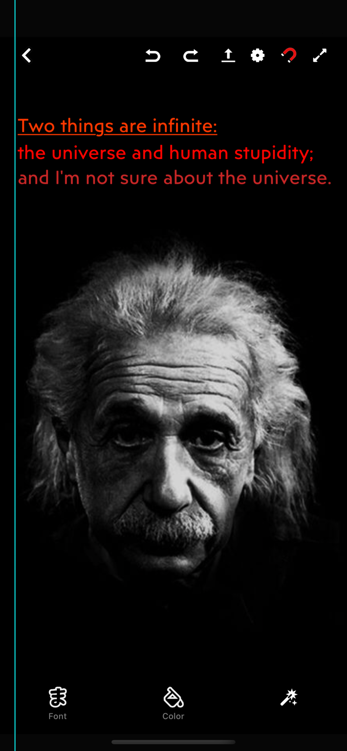 Tahrir App - Text on image.