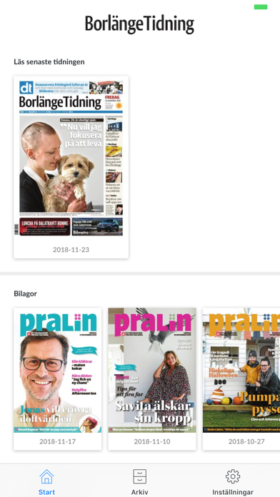 Borlänge Tidning e-tidning Screenshot