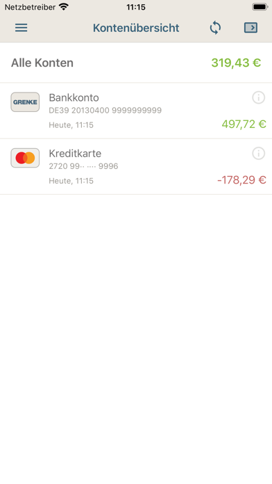 GRENKE Banking Screenshot
