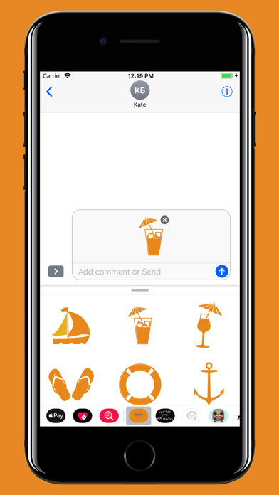 Screenshot #3 pour Summer vibe - emoji & sticker