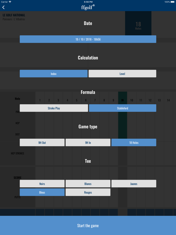 ffgolf iPad screenshot