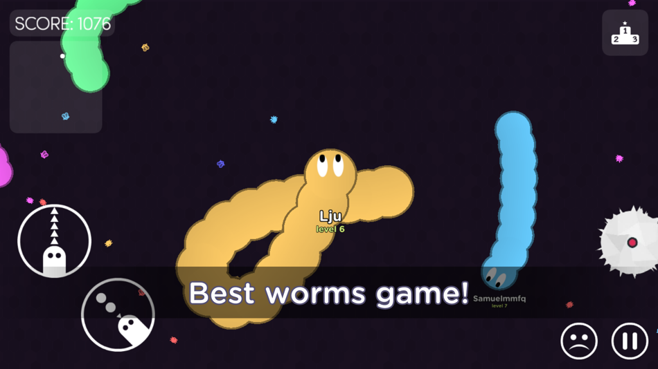 #3. Worm.is: The Game (iOS) 由: Freakinware Studios