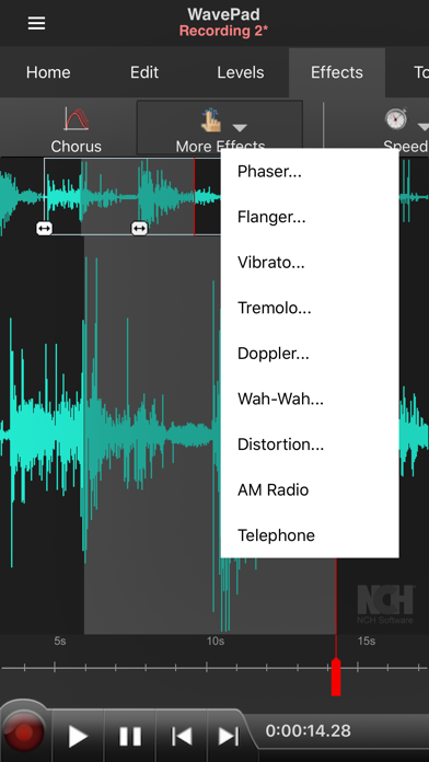 WavePad Music and Audio Editor Screenshot