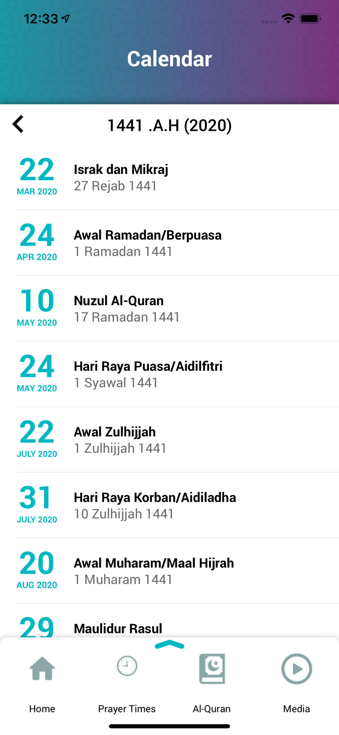 Raudhah - Quran, Azan, Qiblat