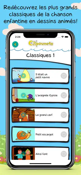 Game screenshot Clipounets: comptines en video apk