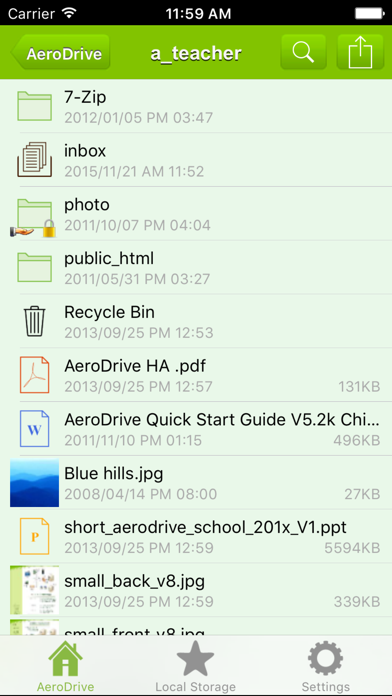 App for AeroDrive screenshot