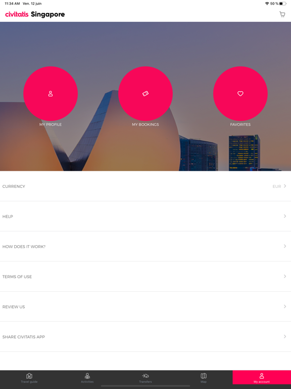 Singapur Guide Civitatis.com iPad screenshot 5 - Travel app