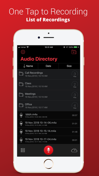 Screenshot #1 pour Recorder Plus : Voice Recorder