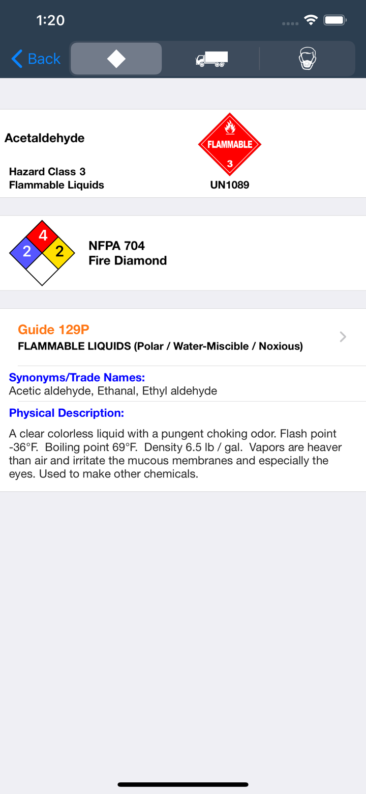 HazMat Reference screenshot 1