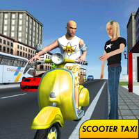 chauffeur de taxi de vélo 3D