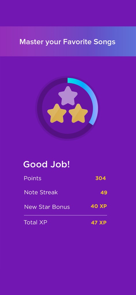 Magic Piano: game by Smule - Performance Feedback System