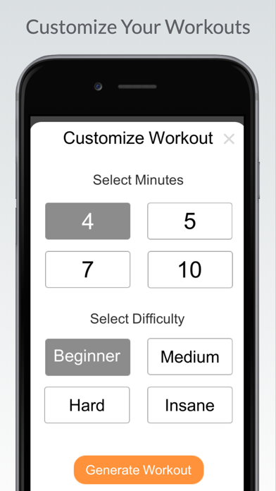 Screenshot #1 pour Quick Workout - Home Exercise