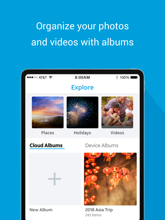 AT&T Photo Storage iPad screenshot 4 - Photo & Video app