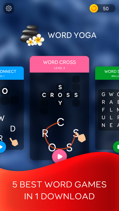 Screenshot #1 pour WordYoga: Word Game Collection
