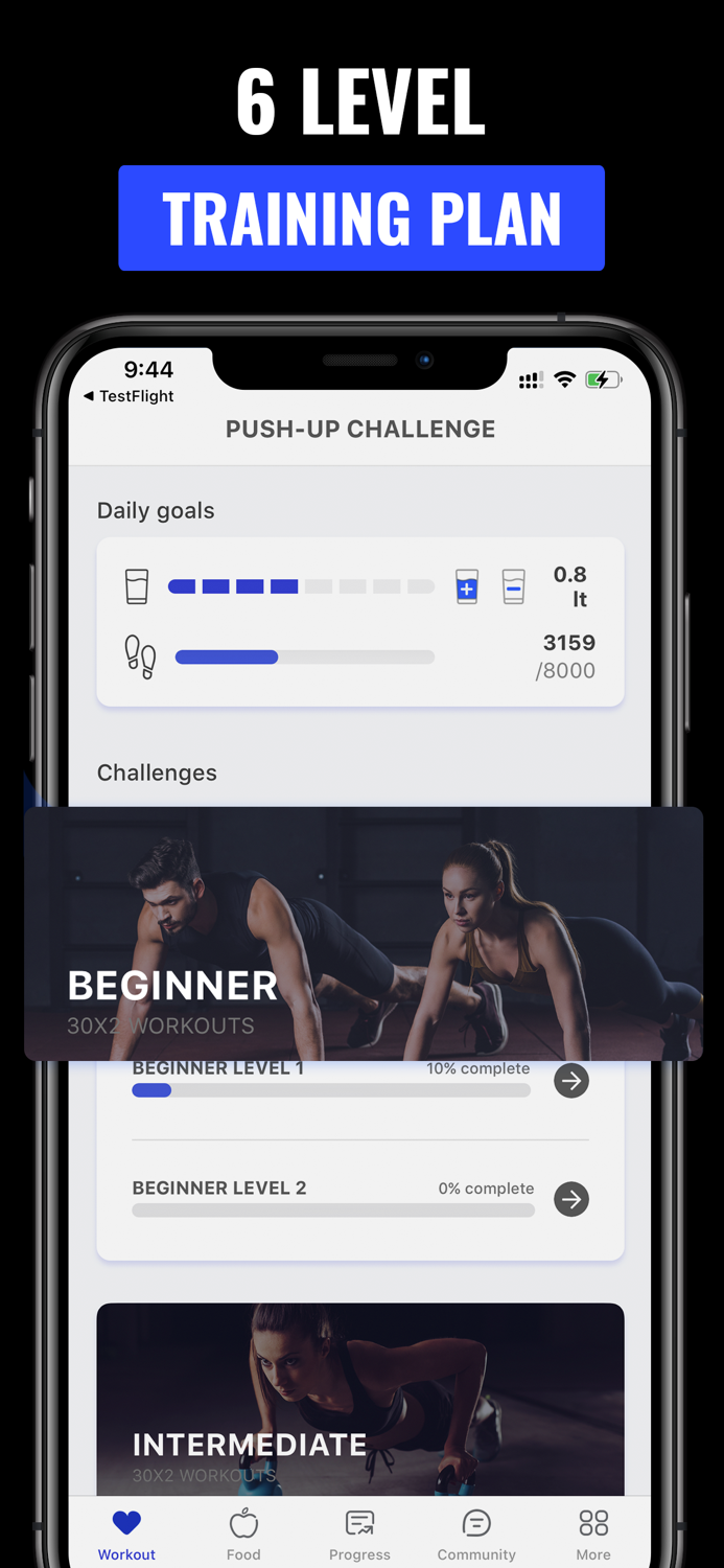 Push Up Workout and Trainer