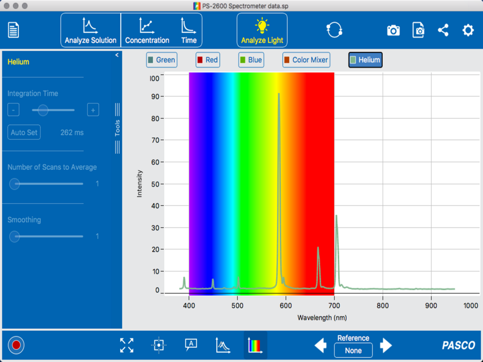 #4. Spectrometry (iOS) 由: PASCO scientific