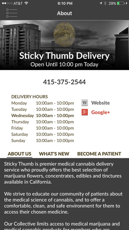 Sticky Thumb Delivery