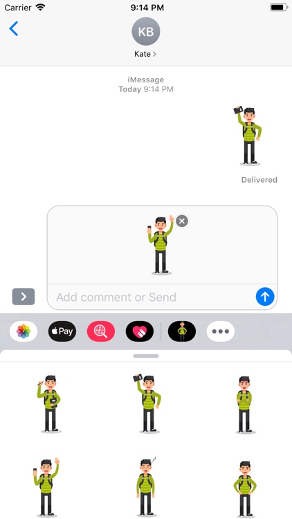 Boy Student Sticker