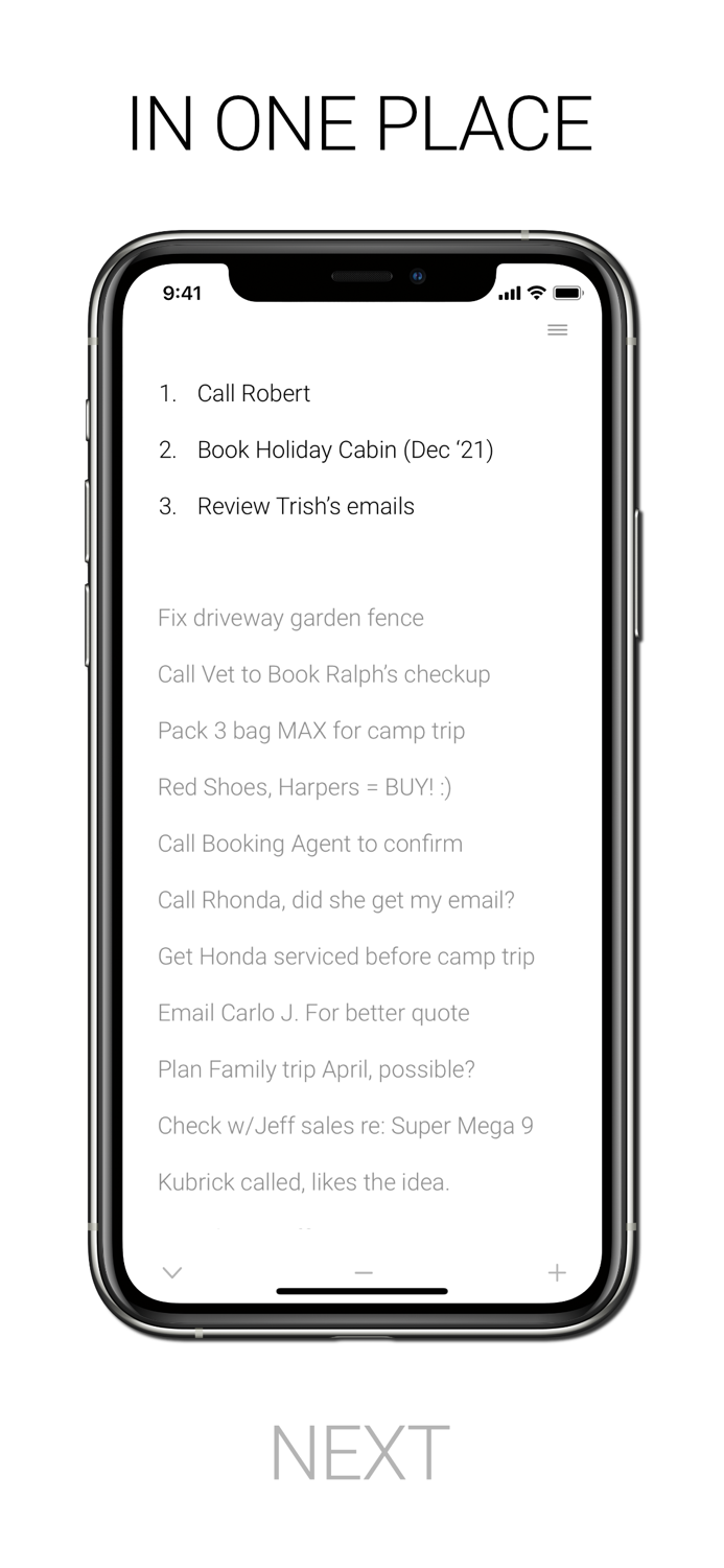 3 Things For Life To Do list