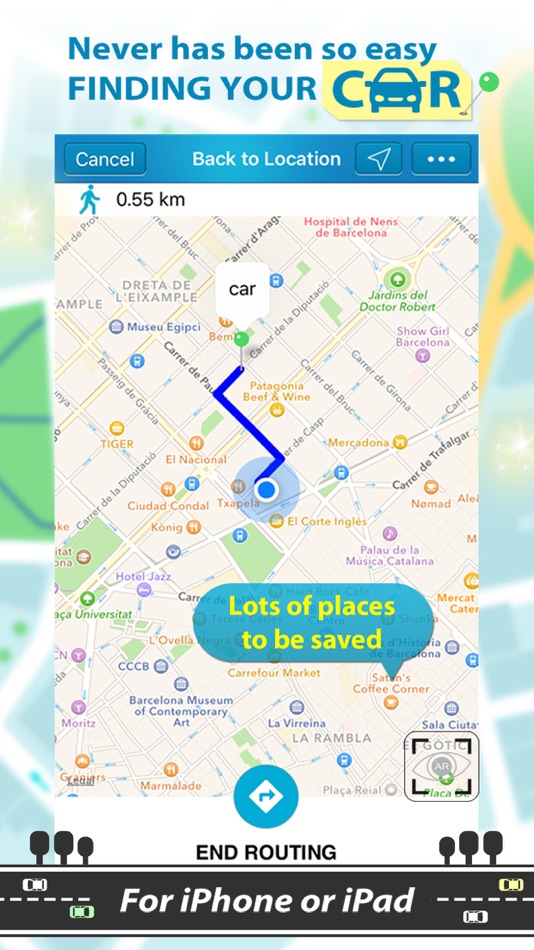 #10. Find My Car with AR Tracker (iOS) Podle: Jose Bello