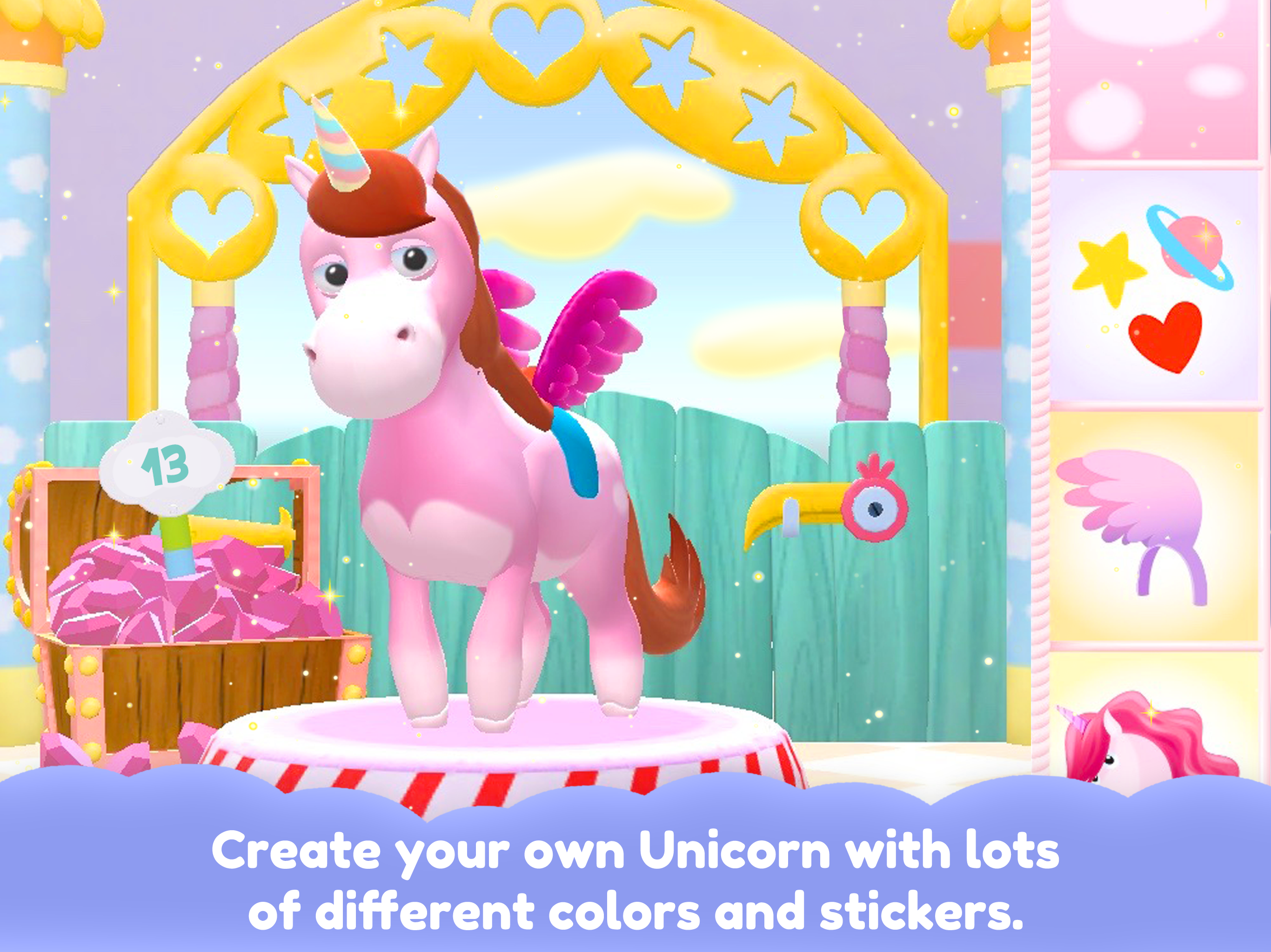 Unicorn Glitterluck Jump'n'Run screenshot 8
