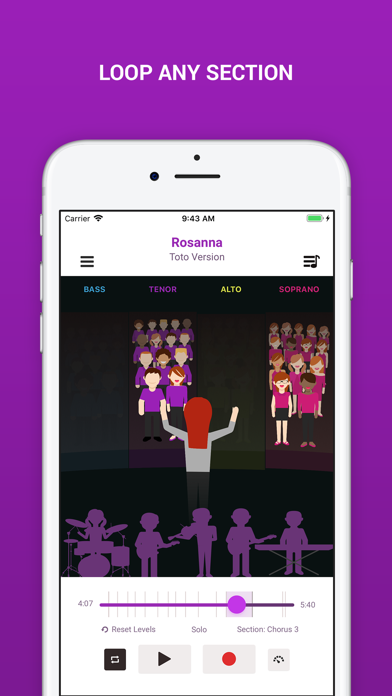 Choir Player - Learn Practice Screenshot