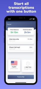 Transcribe+ speech to text screenshot #5 for iPhone