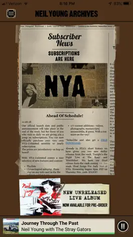 Game screenshot Neil Young Archives apk