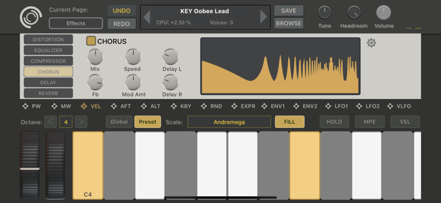 ‎สกรีนช็อตของ SynthMaster One