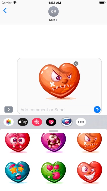Dirty Hearts Stickers Pack screenshot-5