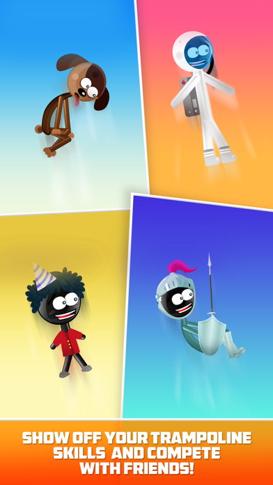 Stickman Trampoline FREE screenshot 3