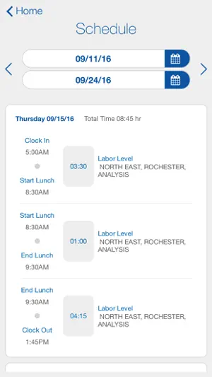 BBSI Time Kiosk screenshot 2