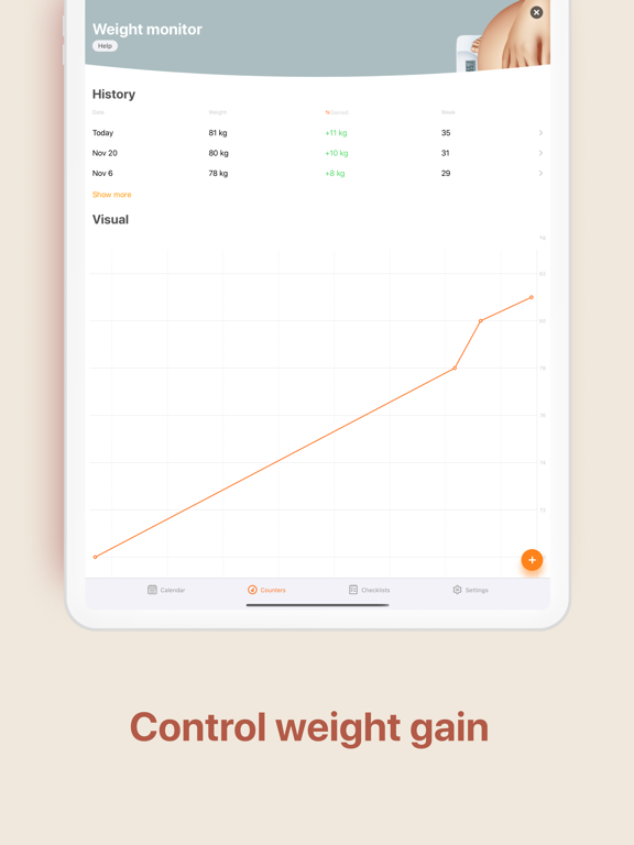 Pregnancy and Due Date Tracker screenshot 3