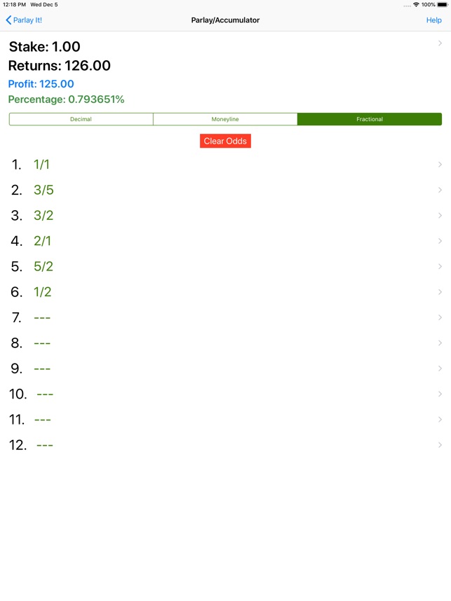 Moneyline Calculator Parlay