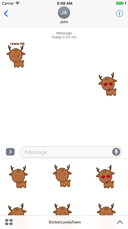 Sticker Me Lovely Fawn screenshot-3