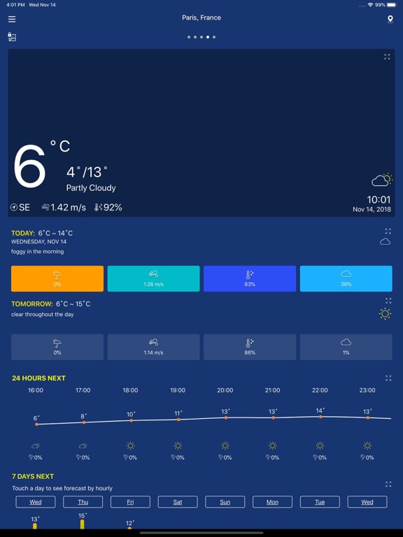 Screenshot #6 pour Prévisions Météo - Meteo pro