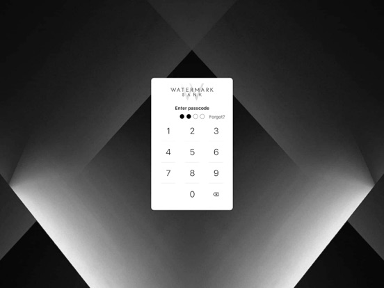 Watermark Bank iPad screenshot 2 - Finance app