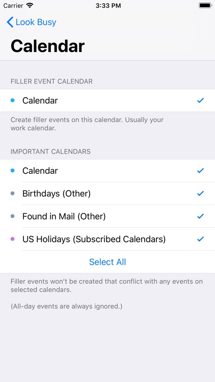 #LookBusy Fake Calendar Events